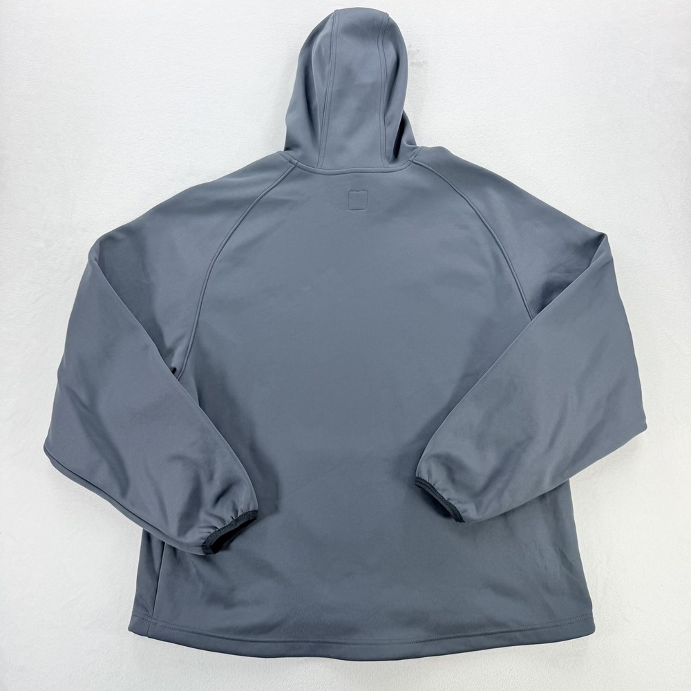 Champion Hoodie Mens XL Gray Fleece Pullover Kangaroo Pocket Logo Sweatshirt - Picture 2 of 16